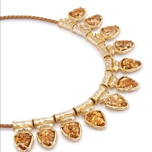 Kendra Scott Willow Necklace/choker crushed gold